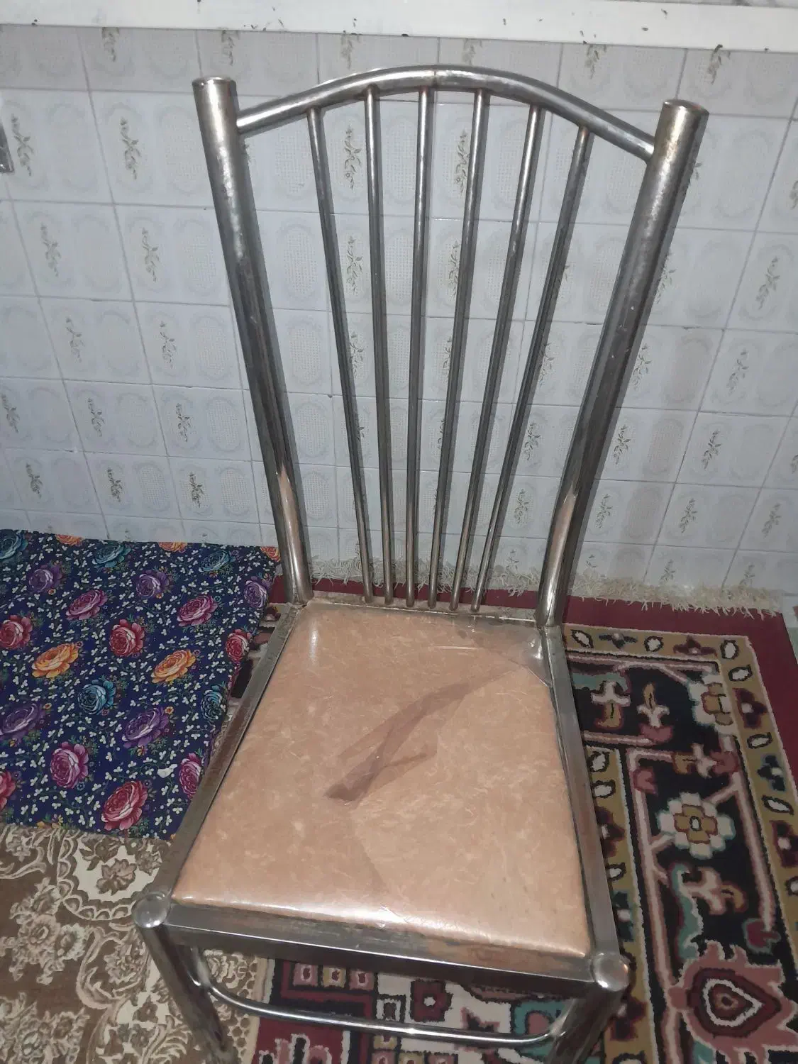صندلی استیل|میز و صندلی غذاخوری|خسروشاه, |دیوار