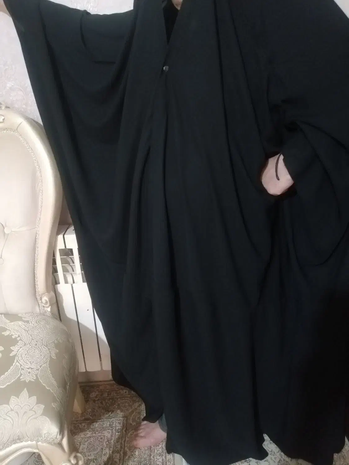 دو عدد چادر عربی عراقی اصل با قد ۱۶۵ و ۱۷۰|لباس|هشتگرد, شهرک ولیعصر (مصلی)|دیوار