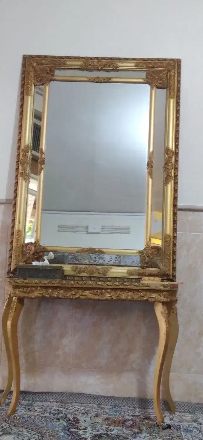 آینه  و شمعدون مدل سلطنتی|آینه|نیشابور, فرح بخش|دیوار