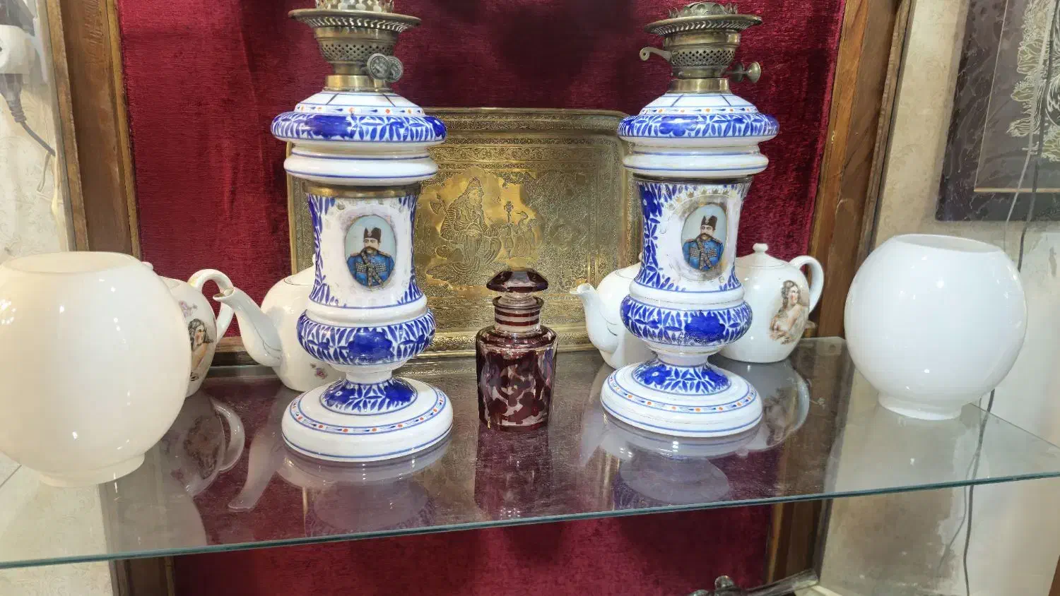 چراغهای اپالین|کلکسیون اشیاء عتیقه|تهران, مجیدآباد|دیوار