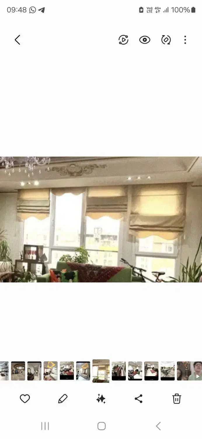 پرده رومن|پرده، رانر، رومیزی|تهران, تهرانپارس جنوبی|دیوار