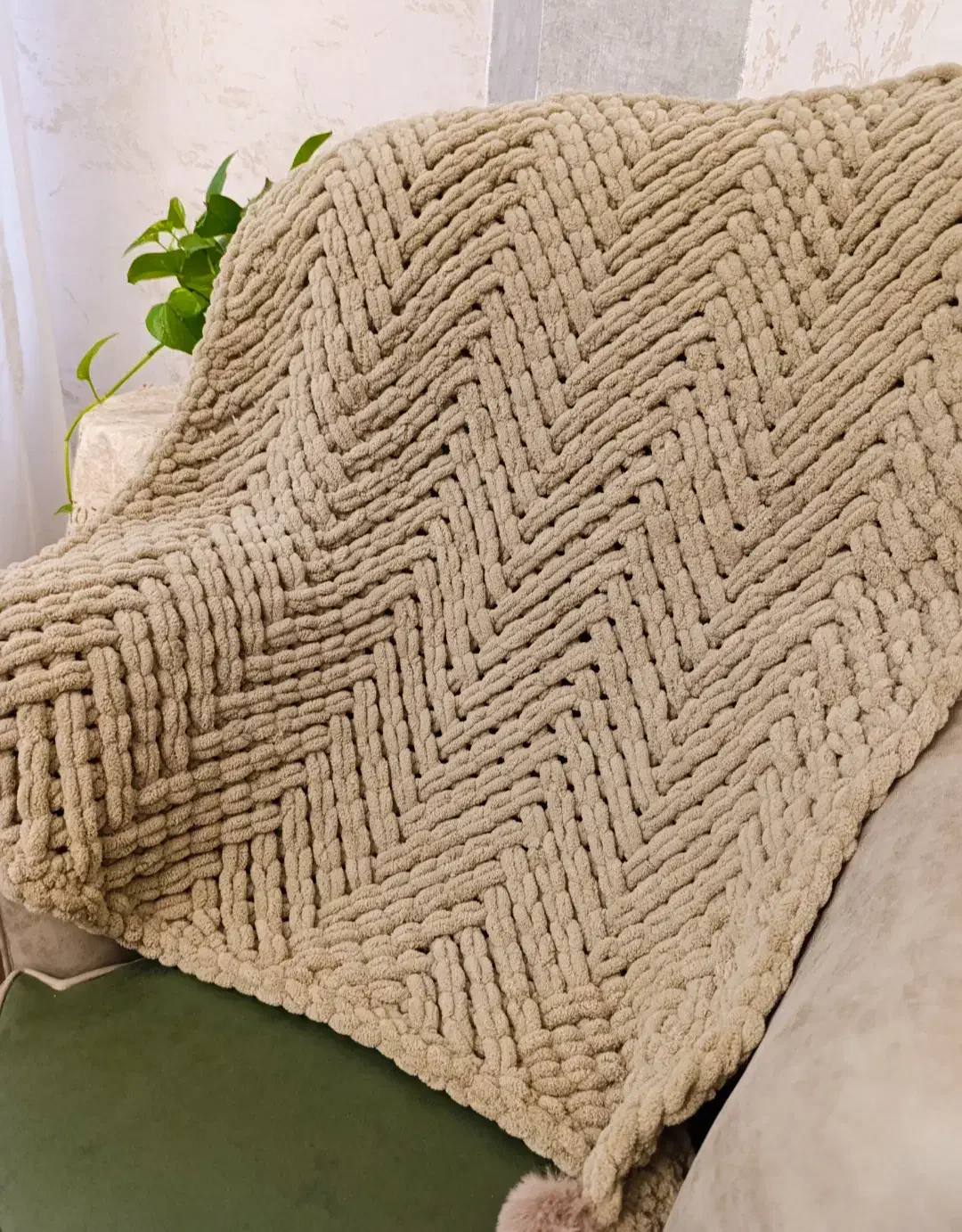 پتو پافی ترک دست باف نوزاد وکودک نرم ولطیف ومخملی|رختخواب، بالش، پتو|تبریز, |دیوار