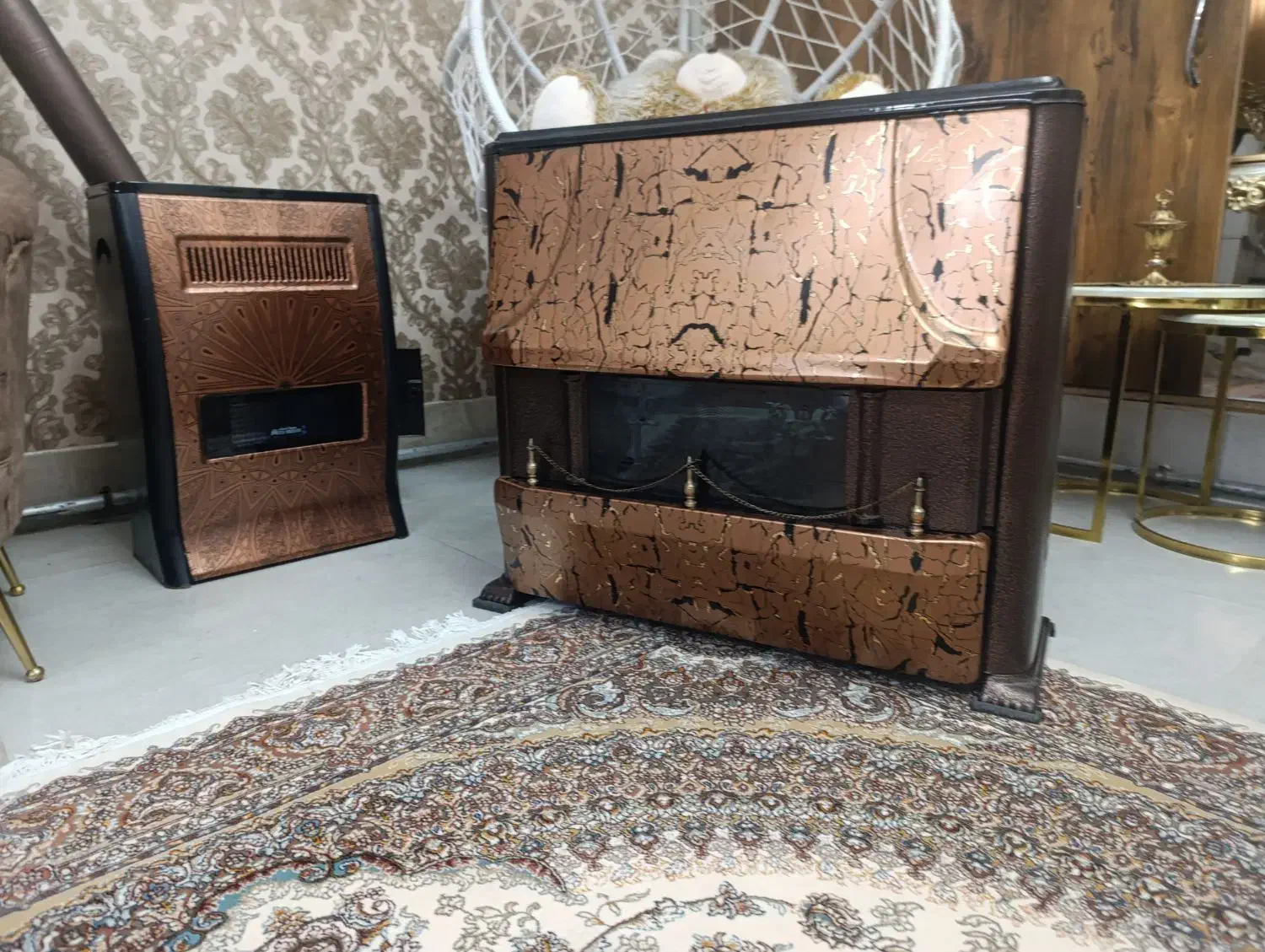 دوعدد بخاری صفر با فرش نوبرابر|بخاری، هیتر، شومینه|خوی, |دیوار