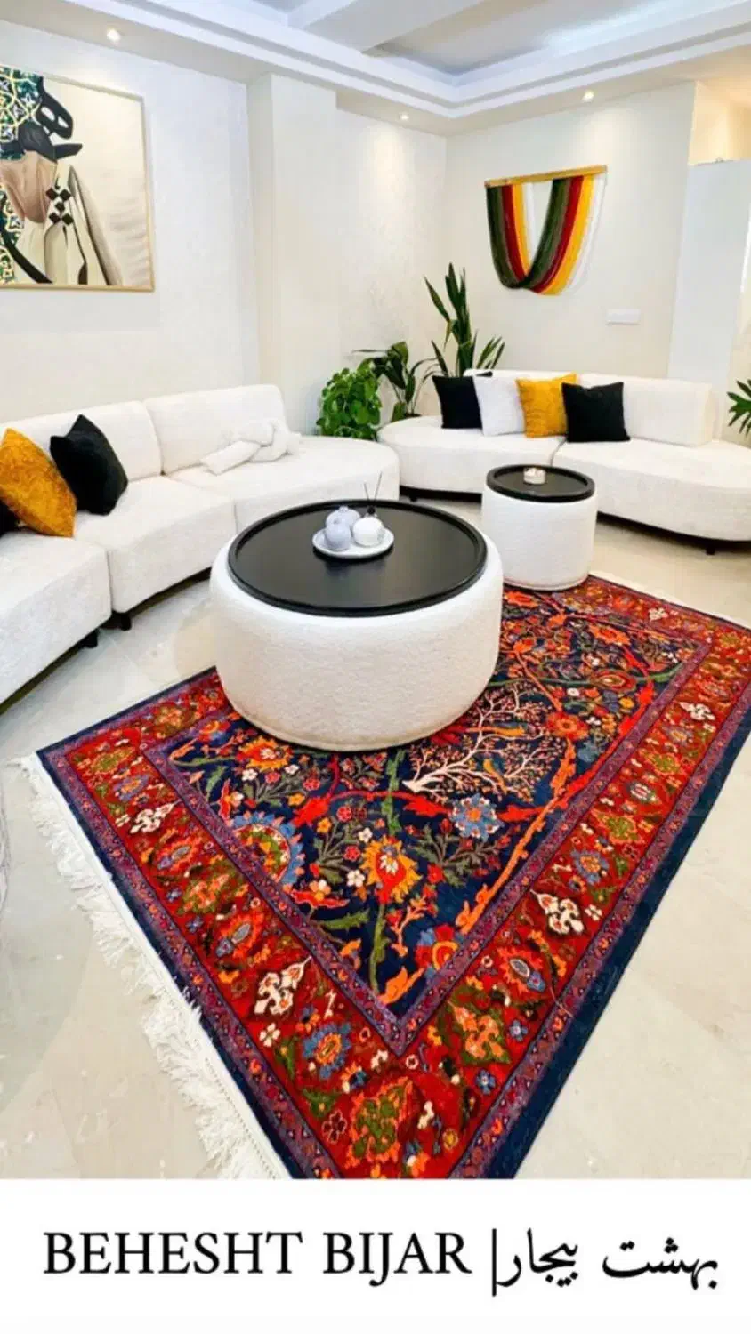 قالی ۱۴۰رج بهشت بیجار|فرش|تهران, هروی|دیوار