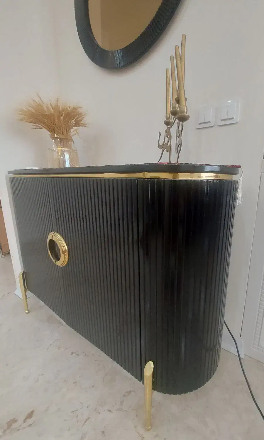 آینه و کنسول پذیرایی در حد نو|بوفه، ویترین، کنسول|کرج, کوی زنبق|دیوار