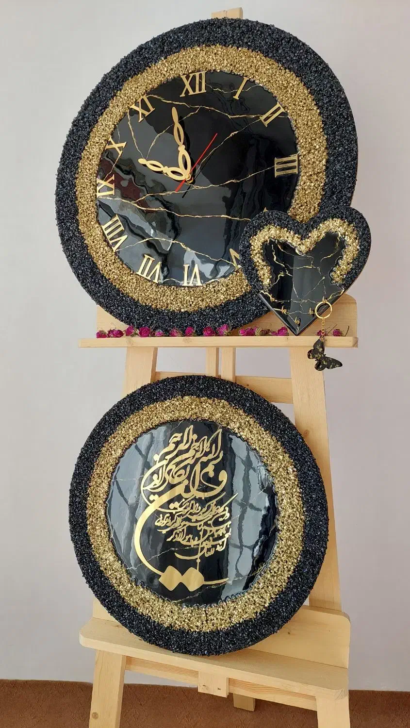 ساعت دیواری(صنایع دستی،محصولات رزینی)|ساعت دیواری و تزئینی|پیرانشهر, |دیوار