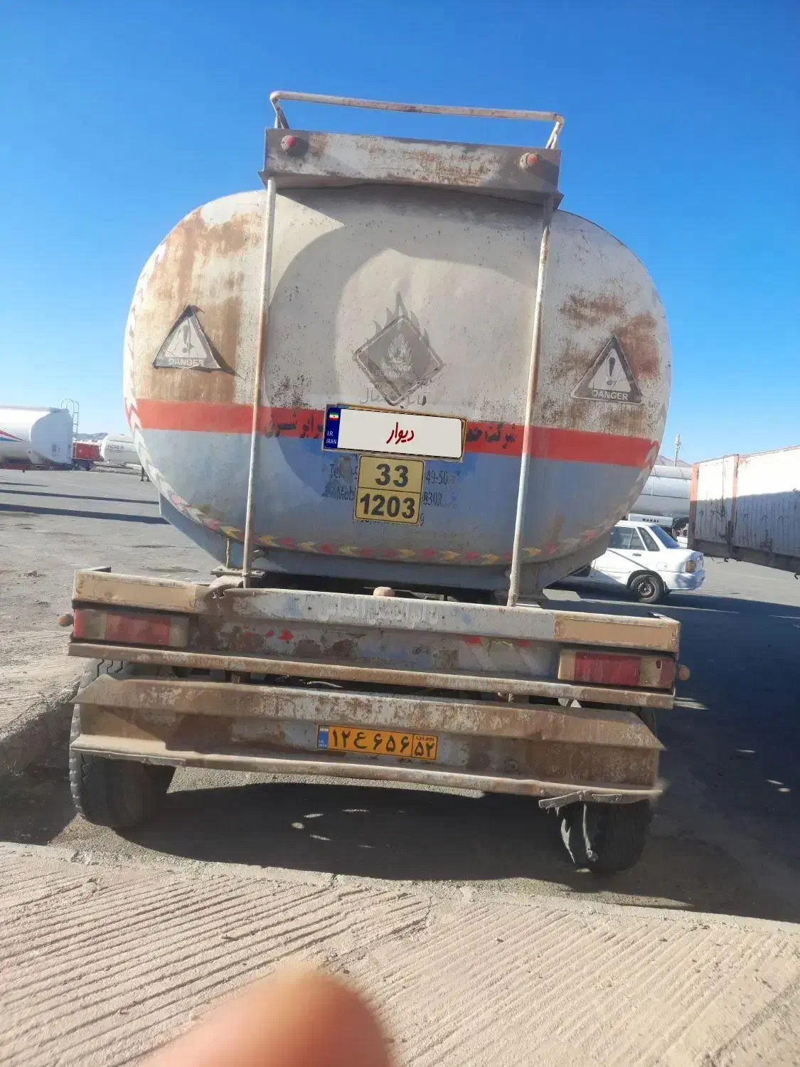 اجاره تانکر سه محور دستساز|خودرو سنگین|بیرجند, |دیوار