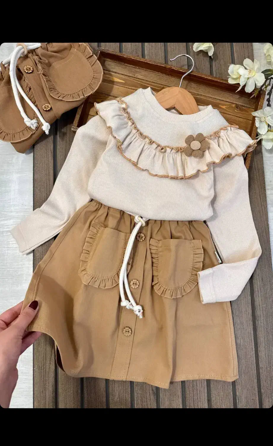 بلوز دامن تک گل|کفش و لباس بچه|یزد, |دیوار