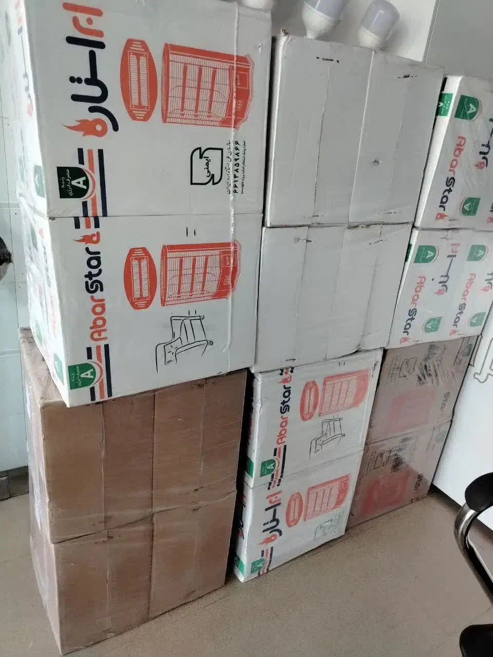 بخاری برقی ۴ شعله ابر استاره فن دار|بخاری، هیتر، شومینه|شاهینشهر, شهرک مطهری|دیوار