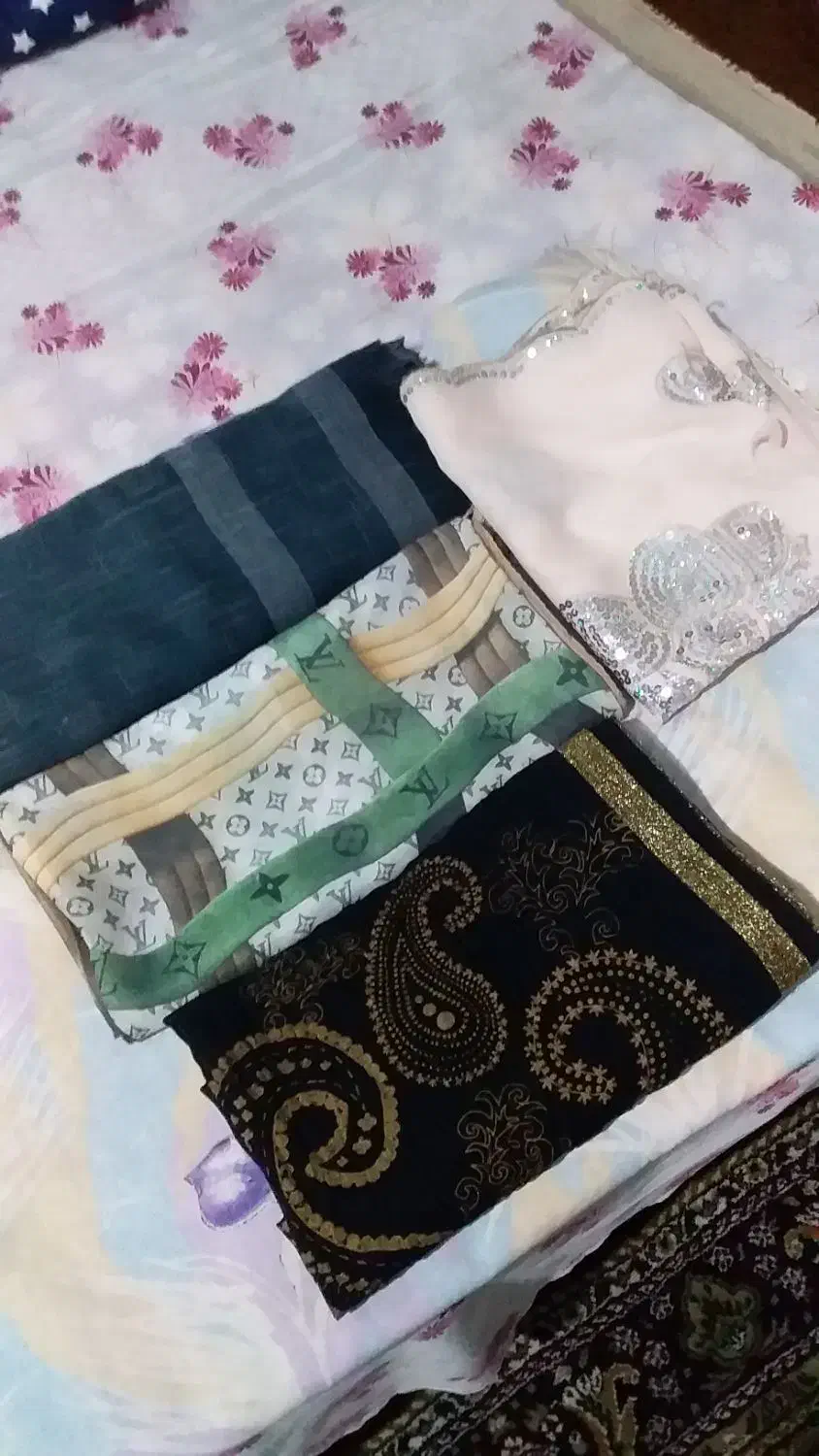 دو عدد شال و دو عدد روسری نو|لباس|تبریز, |دیوار