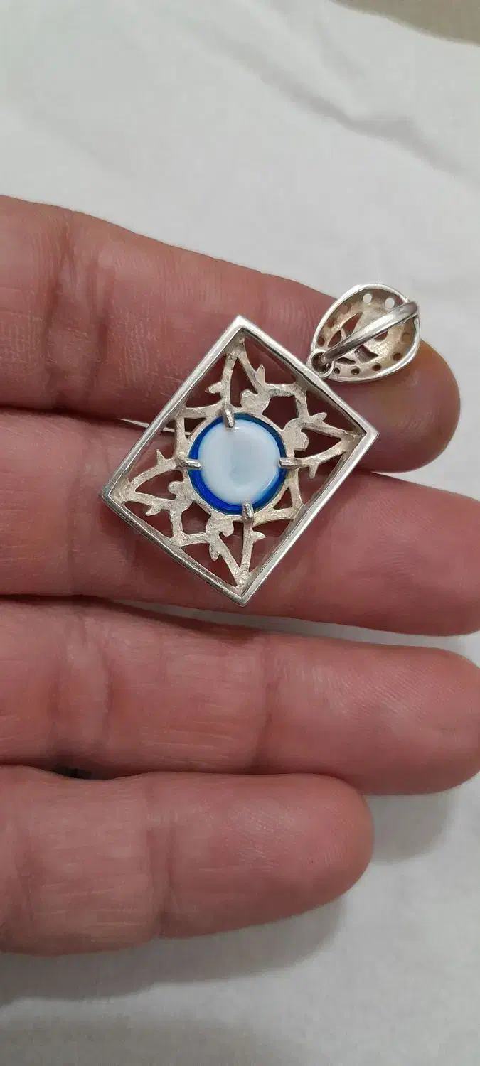 پلاک گردنی و نگین دُر خطی|جواهرات|اهواز, زیتون کارمندی|دیوار