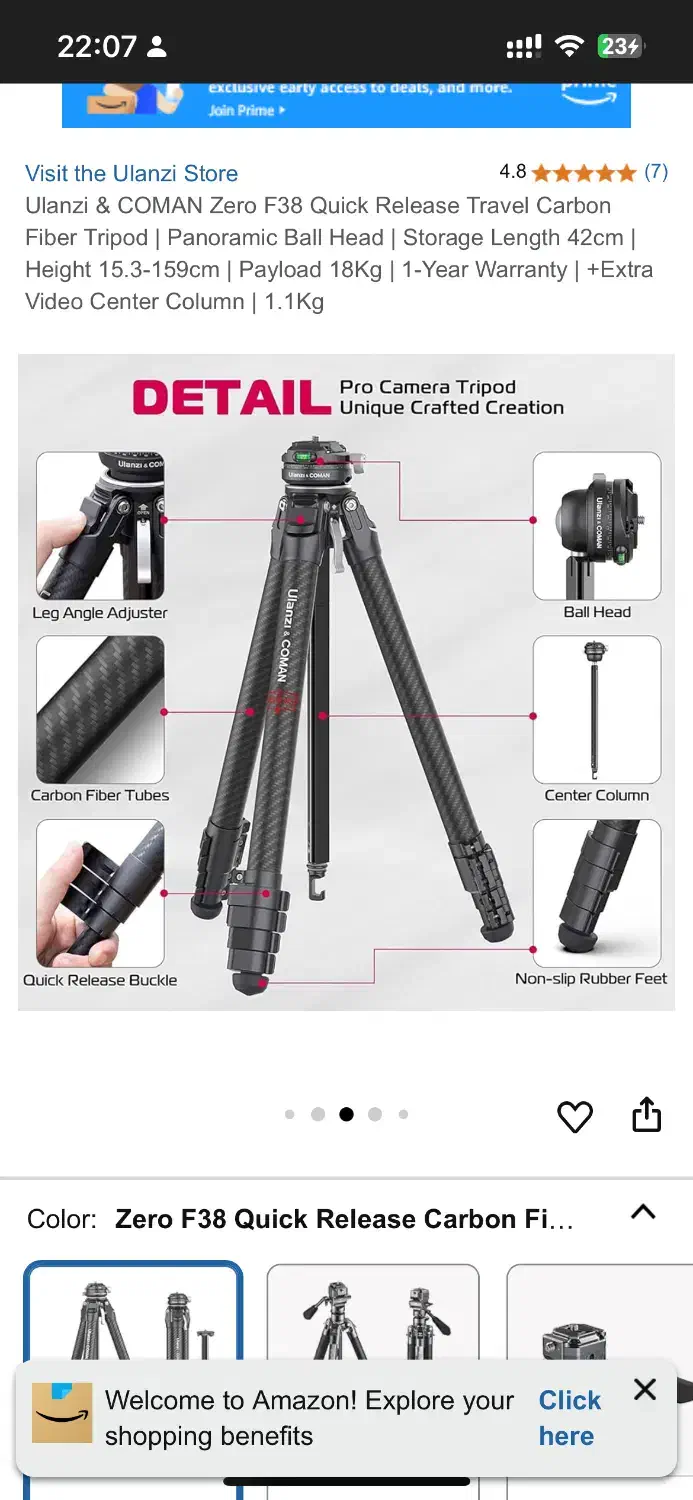 سه پایه عکاسی حرفه ای|دوربین عکاسی و فیلم‌برداری|تهران, مهران|دیوار