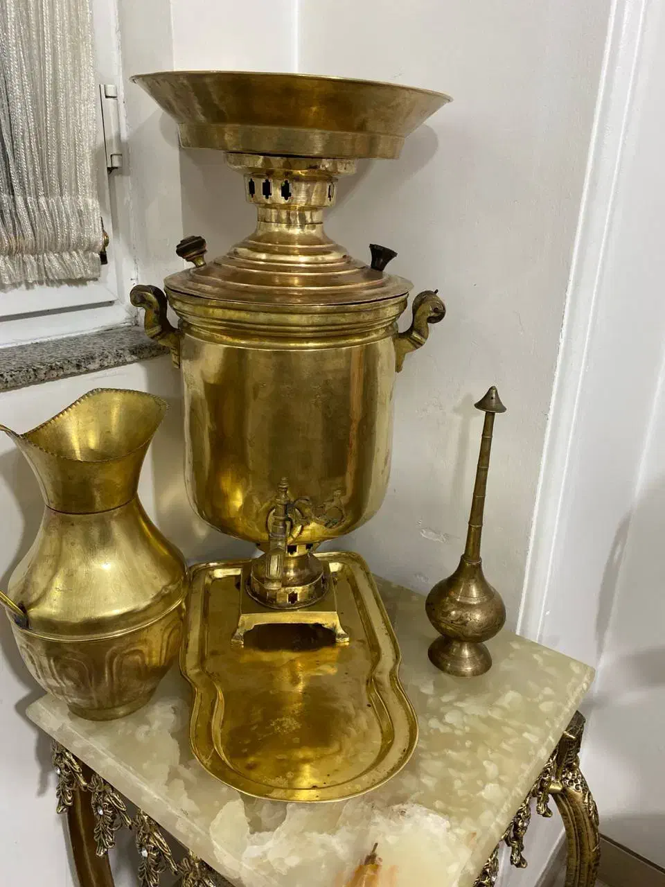 سینی زیر سماوری|صنایع دستی و سایر لوازم تزئینی|پل سفید, |دیوار