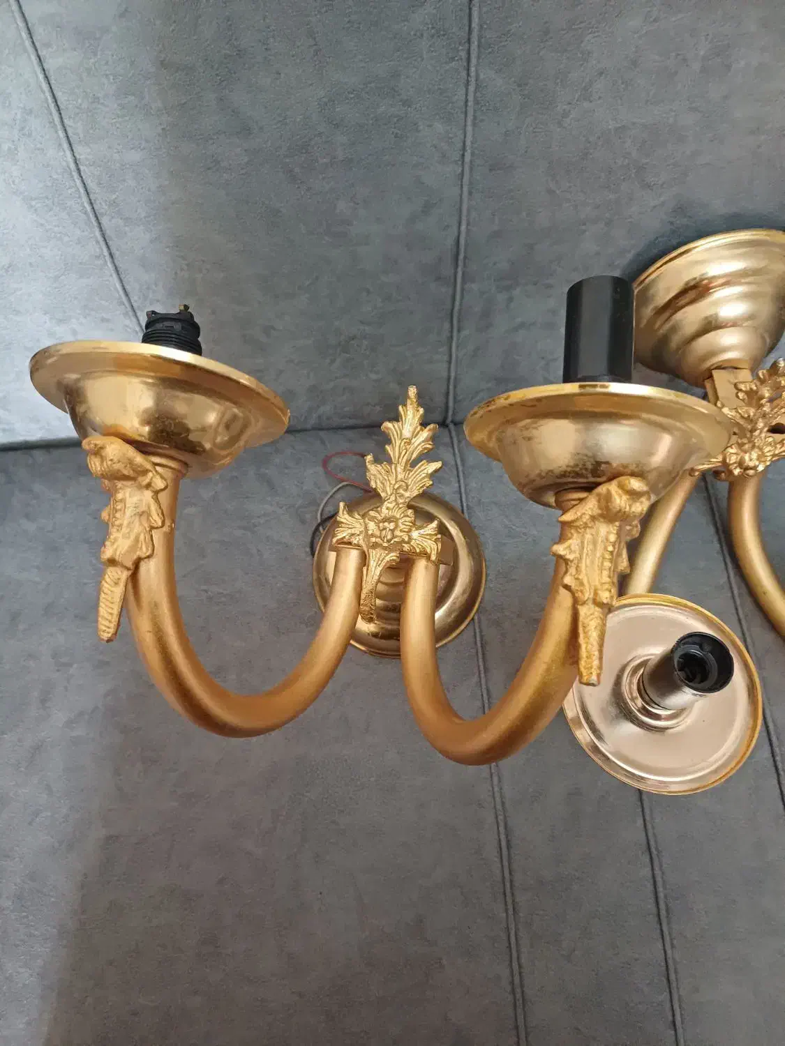 دیوارکوبفلزیآبکاریشده|لوستر و چراغ آویز|الوند, |دیوار