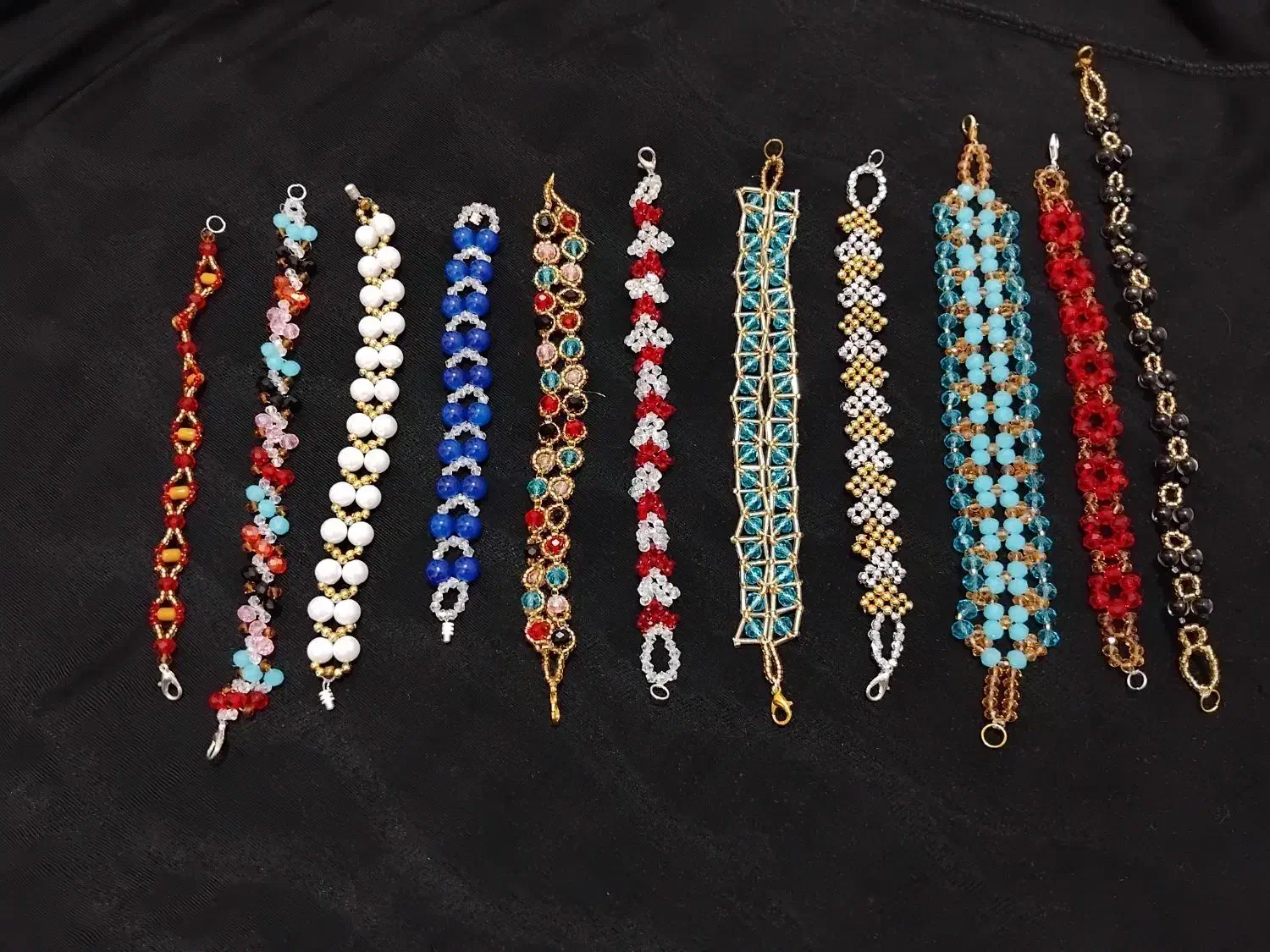 دست بندمرواریدکریستال دستبافت|بدلیجات|کرمانشاه, |دیوار