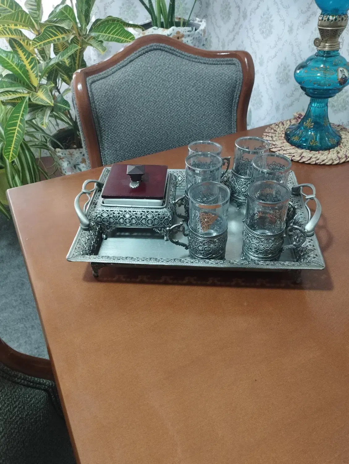 چایی. خوری. سیلور. ترک|ظروف سرو و پذیرایی|کرج, حسن آباد|دیوار