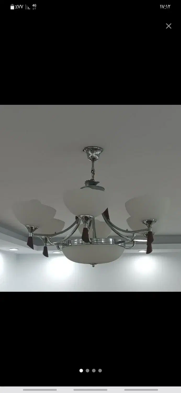 لوستر شش شاخه ونه عدد لامپ خور|لوستر و چراغ آویز|تهران, امیریه|دیوار