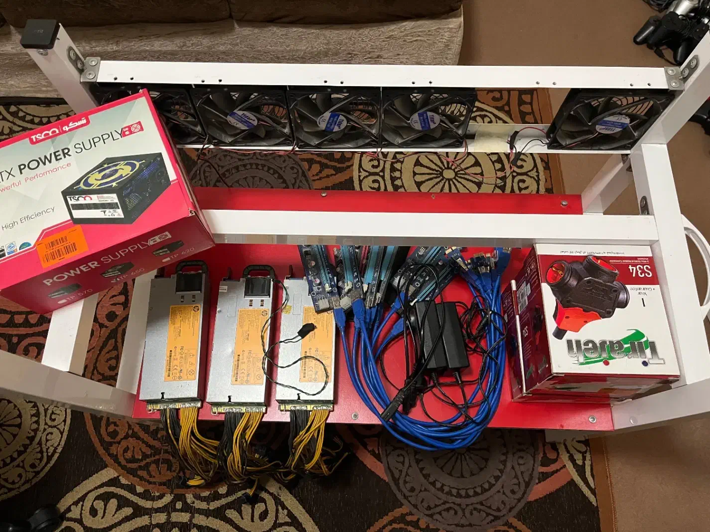 تجهیزات کامل ریگ و ماینینگ|قطعات و لوازم جانبی رایانه|تهران, فردوس|دیوار