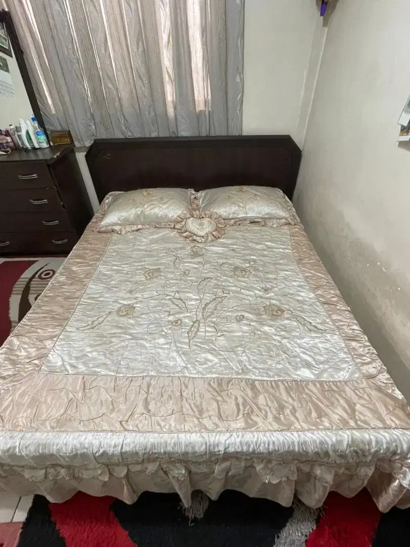 تخت دو نفره ام دی اف با تشک و درآور در نواب صفوی|تخت و سرویس خواب|تهران, سلسبیل شمالی|دیوار