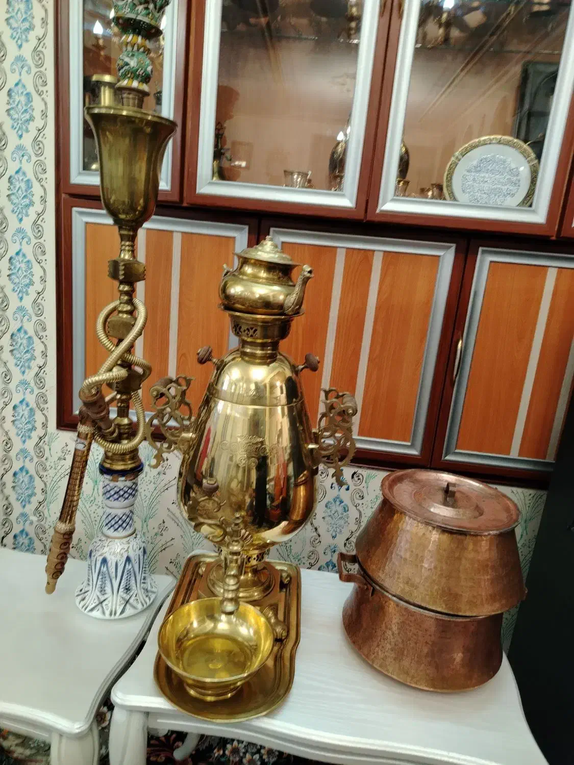 سماور قلیان|کلکسیون اشیاء عتیقه|اهر, |دیوار