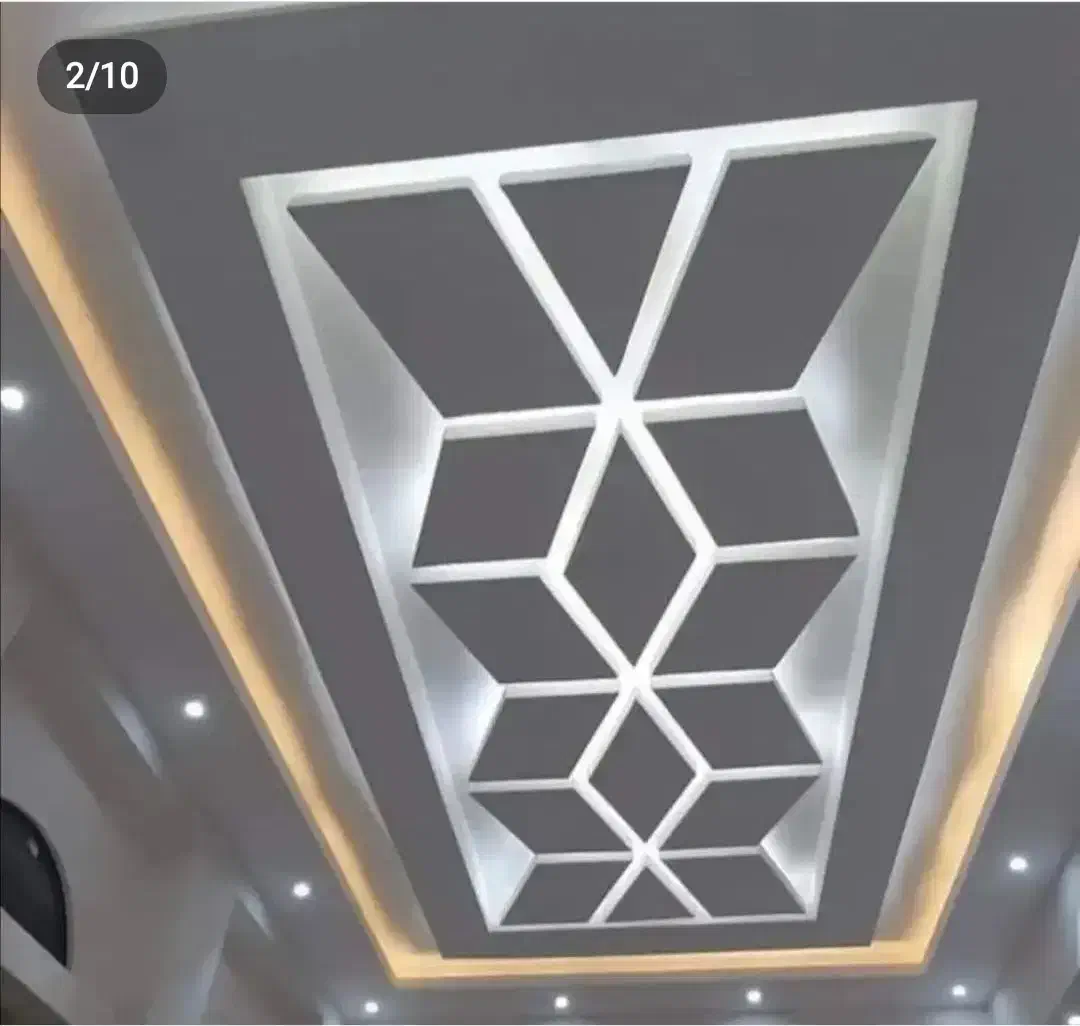 اجرای کناف تایل باکس سقف فلت پی وی سی|خدمات پیشه و مهارت|بیرجند, |دیوار