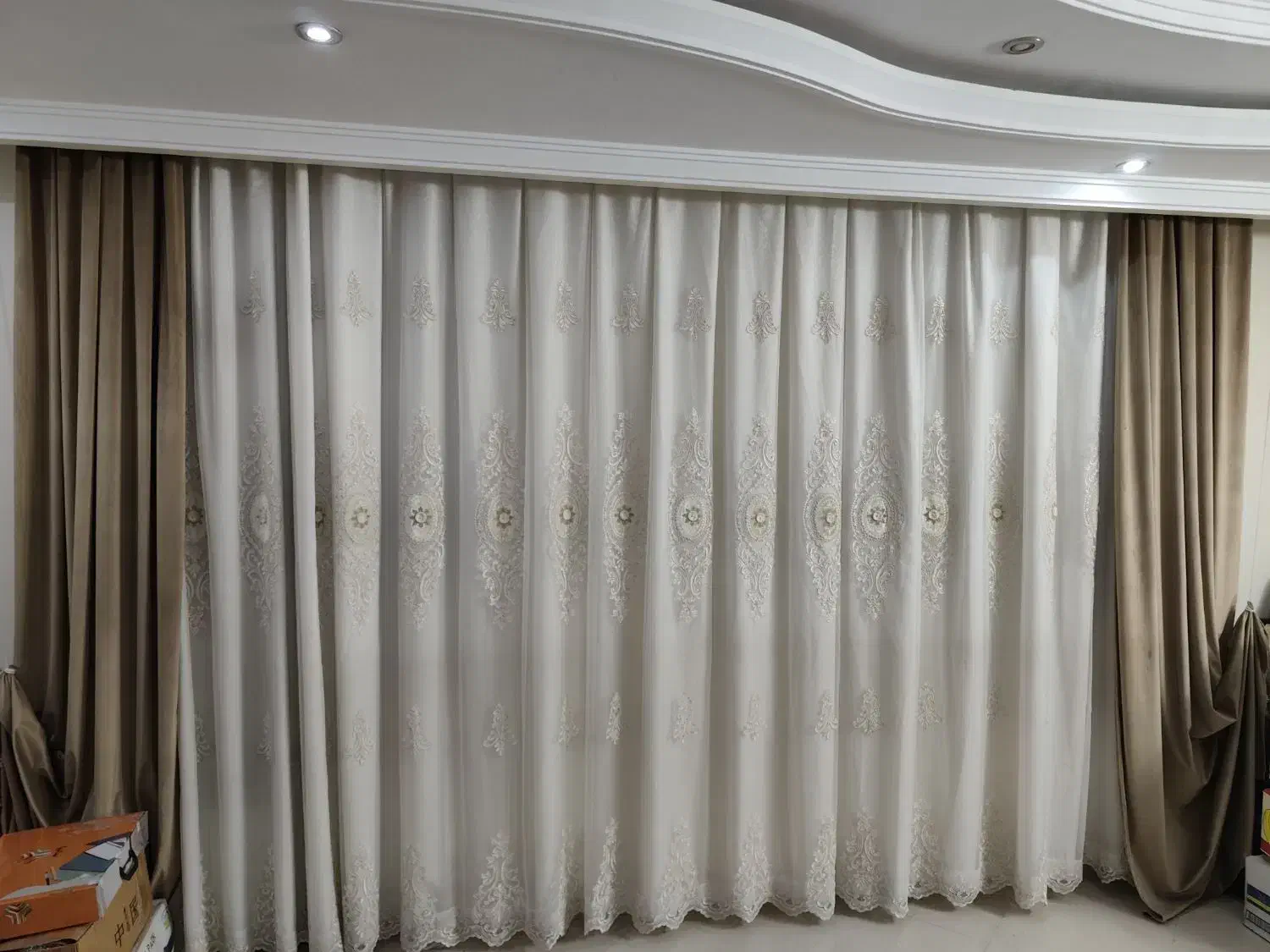 پرده پذیرایی پنج متری|پرده، رانر، رومیزی|تهران, شکیبا|دیوار