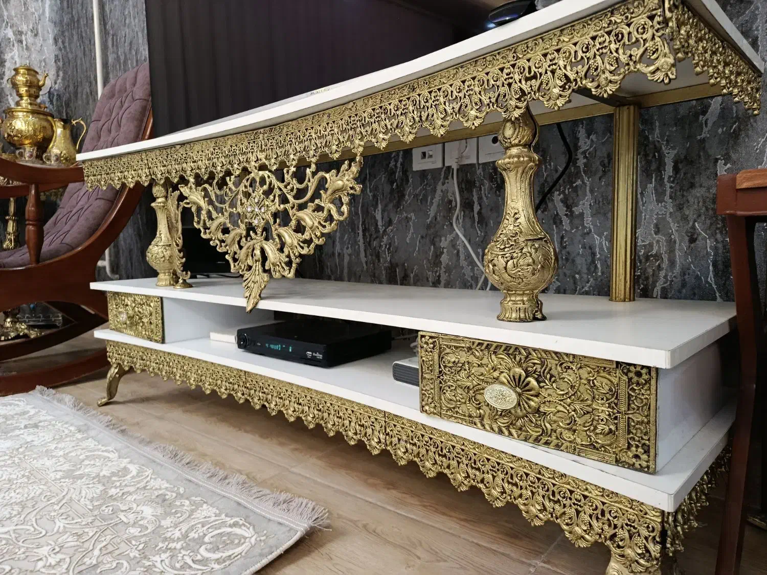 زیر تلویزیونی و تلفن برنجه|میز تلفن|قروه, |دیوار