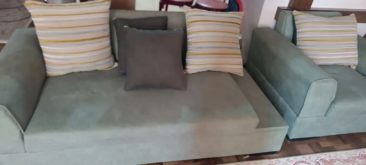 نیمست راحتی سهنفره پارچهای شیک|مبلمان خانگی و میز عسلی|شاهینشهر, فردوسی|دیوار