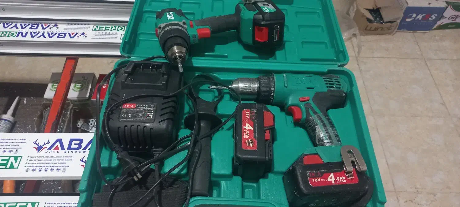 دریل شارژی دی سی ای ۱۸ ولت ۴ آمپر چکشی|ابزارآلات|خرمآباد, |دیوار