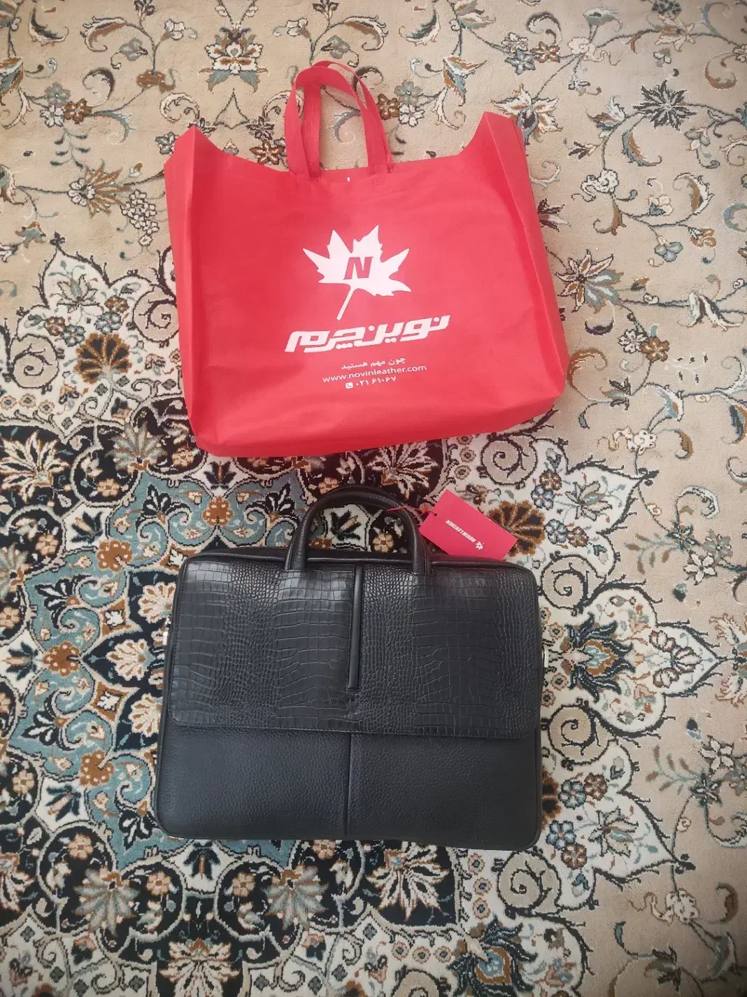 کیف اداری نوین چرم|کیف، کفش، کمربند|پرند, فاز ۳|دیوار