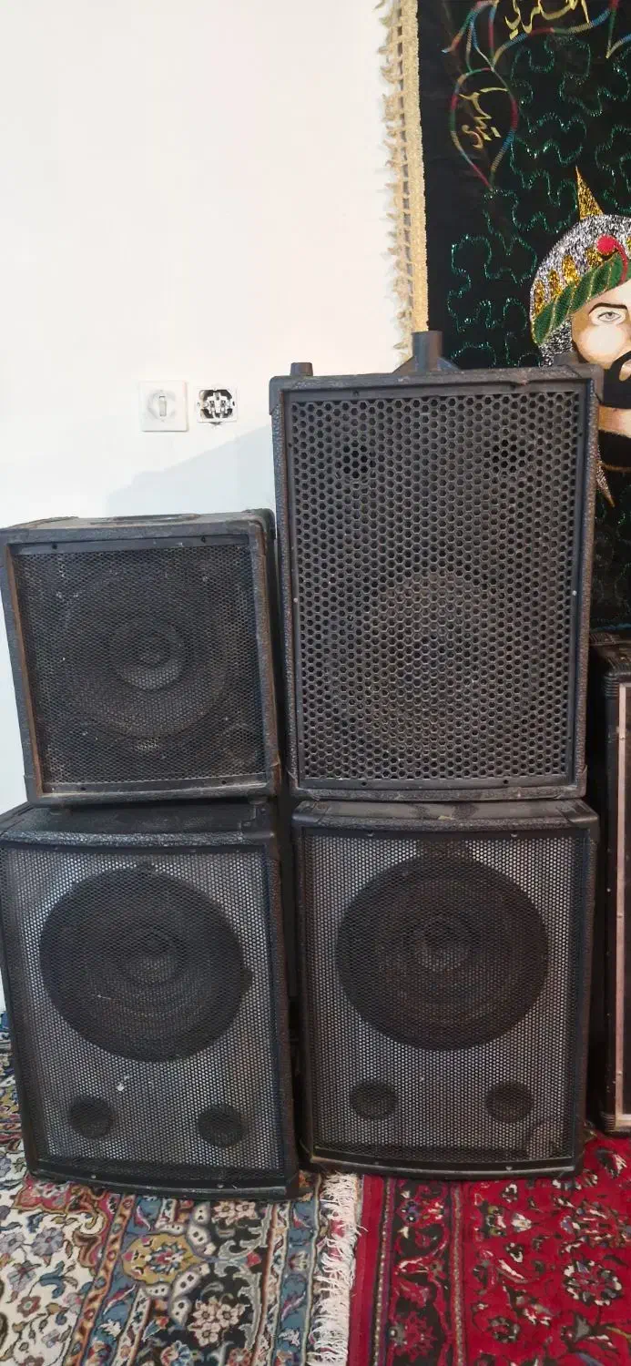 ۱۲ عدد باند و دو عدد میکسر قدیمی|سیستم صوتی خانگی|همدان, |دیوار