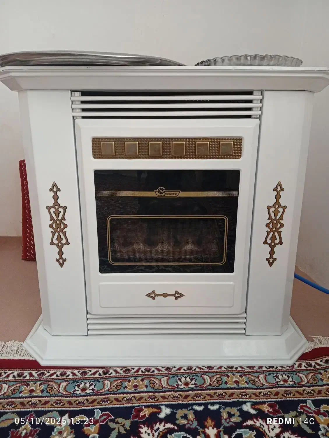 بخاری شومینه ایران شرق در حد نو|بخاری، هیتر، شومینه|رادکان, |دیوار