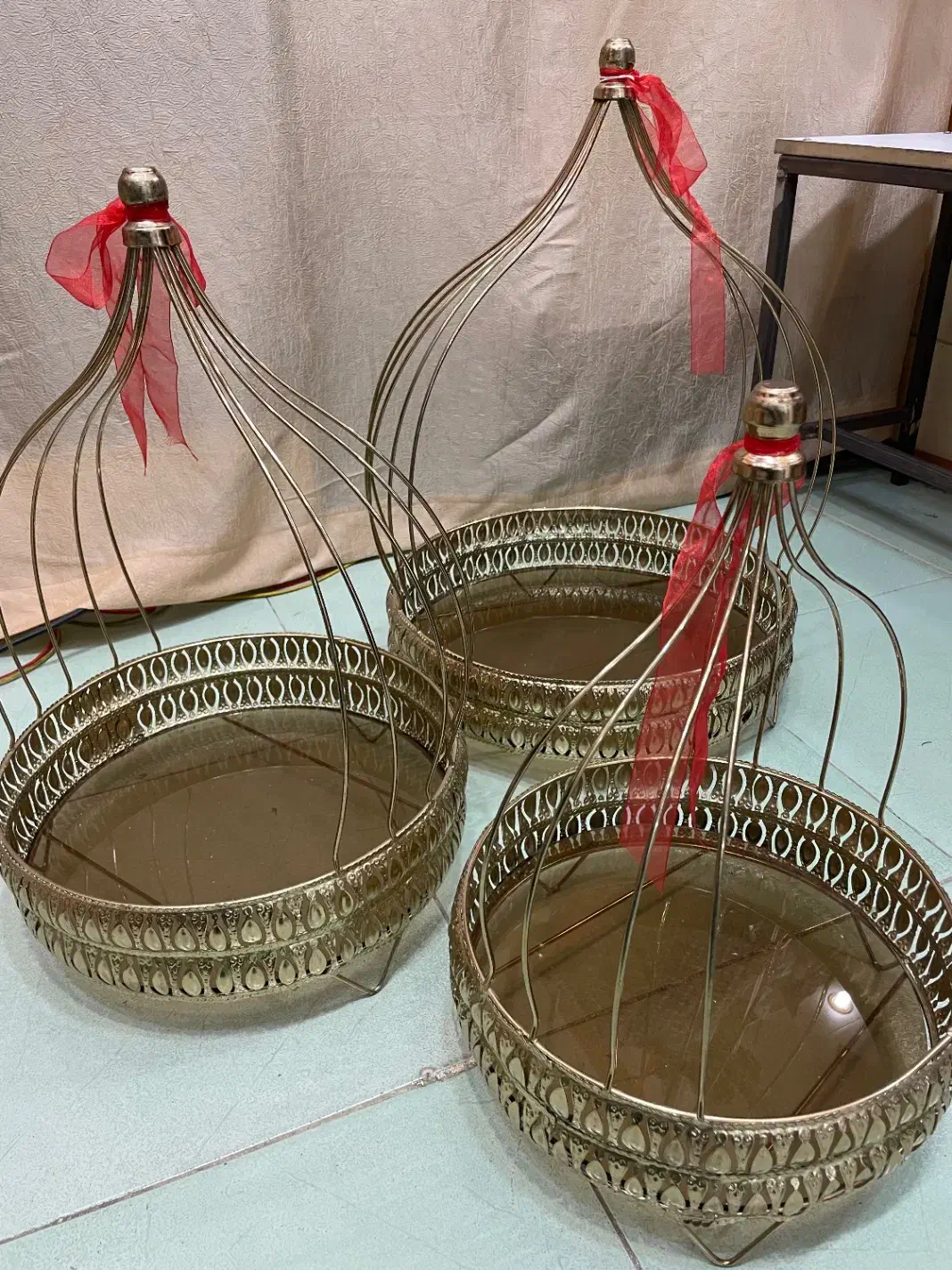 سینی حلقه و استند مجلسی|صنایع دستی و سایر لوازم تزئینی|آستارا, |دیوار