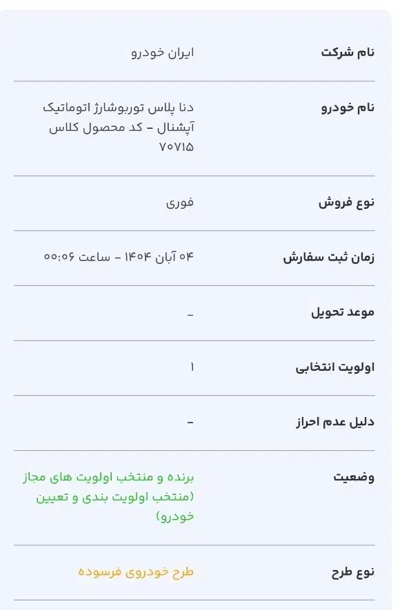 حواله دنا پلاس توربو اتوماتیک اپشنال|خودرو سواری و وانت|شهرکرد, |دیوار