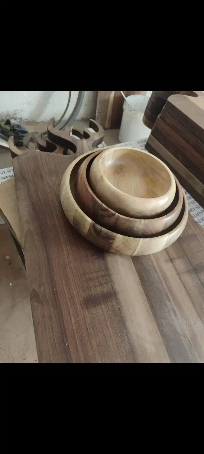 کاسه چوبی|صنایع دستی و سایر لوازم تزئینی|قم, خداکرم|دیوار