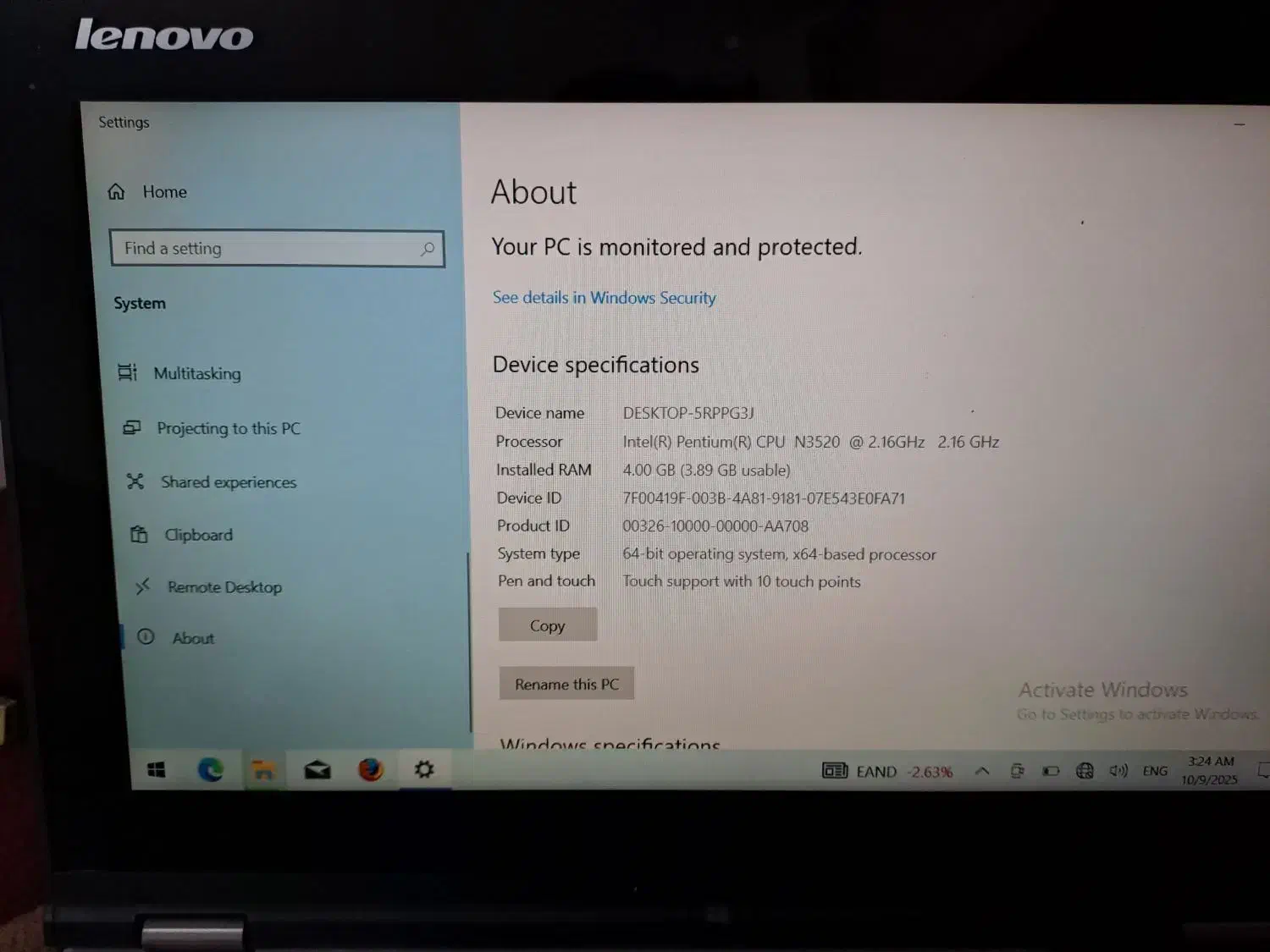 فروش لپتاپ lenovo|رایانه همراه|زاهدان, |دیوار