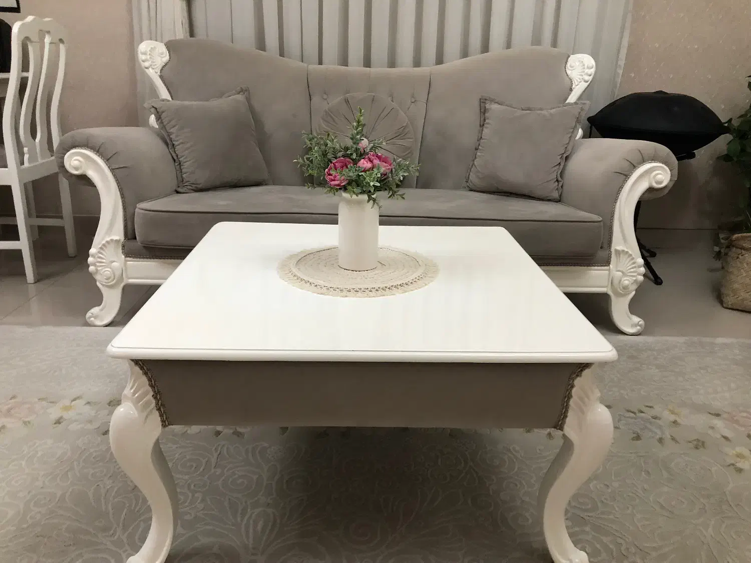 مبل هفت نفره با دوتا عسلی|مبلمان خانگی و میز عسلی|رودهن, |دیوار