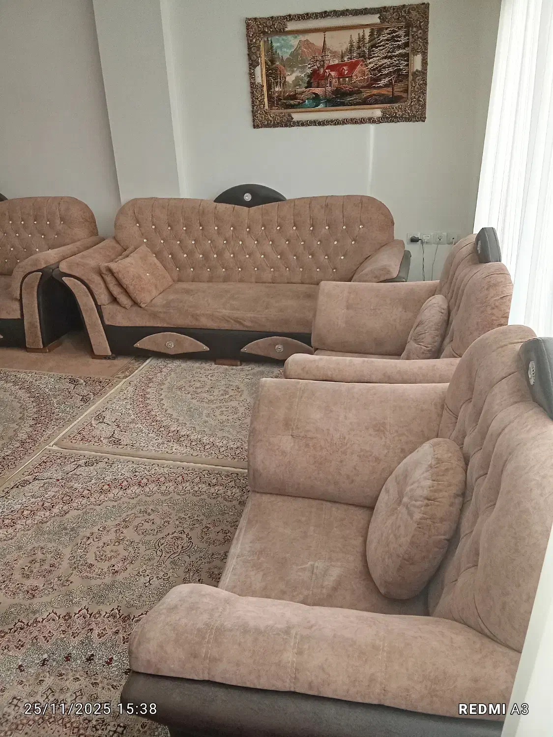 مبل هشت نفره ترک|مبلمان خانگی و میز عسلی|مریوان, |دیوار