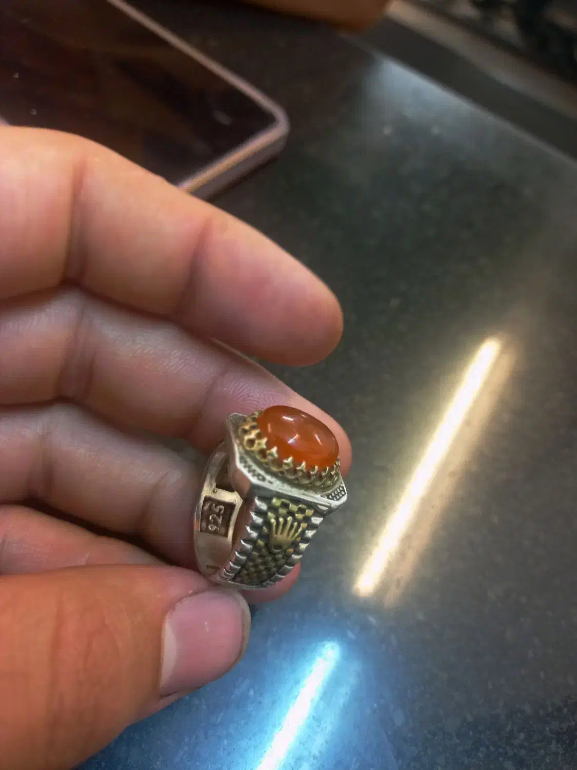 انگشتر نقره مردانه رولکس|جواهرات|تهران, منیریه|دیوار