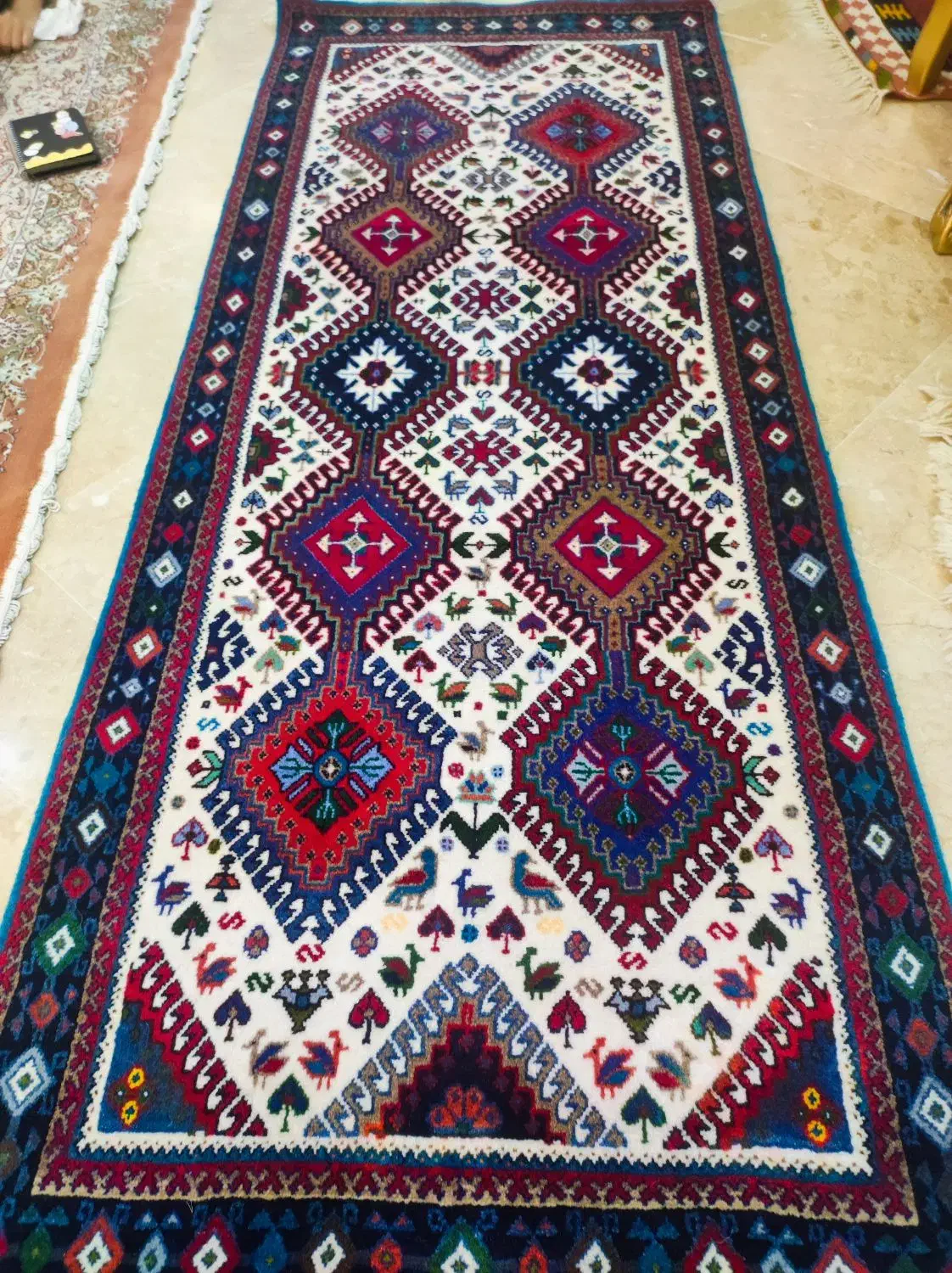 یک جفت فرش دست بافت قشقایی|فرش|تهران, علم و صنعت|دیوار