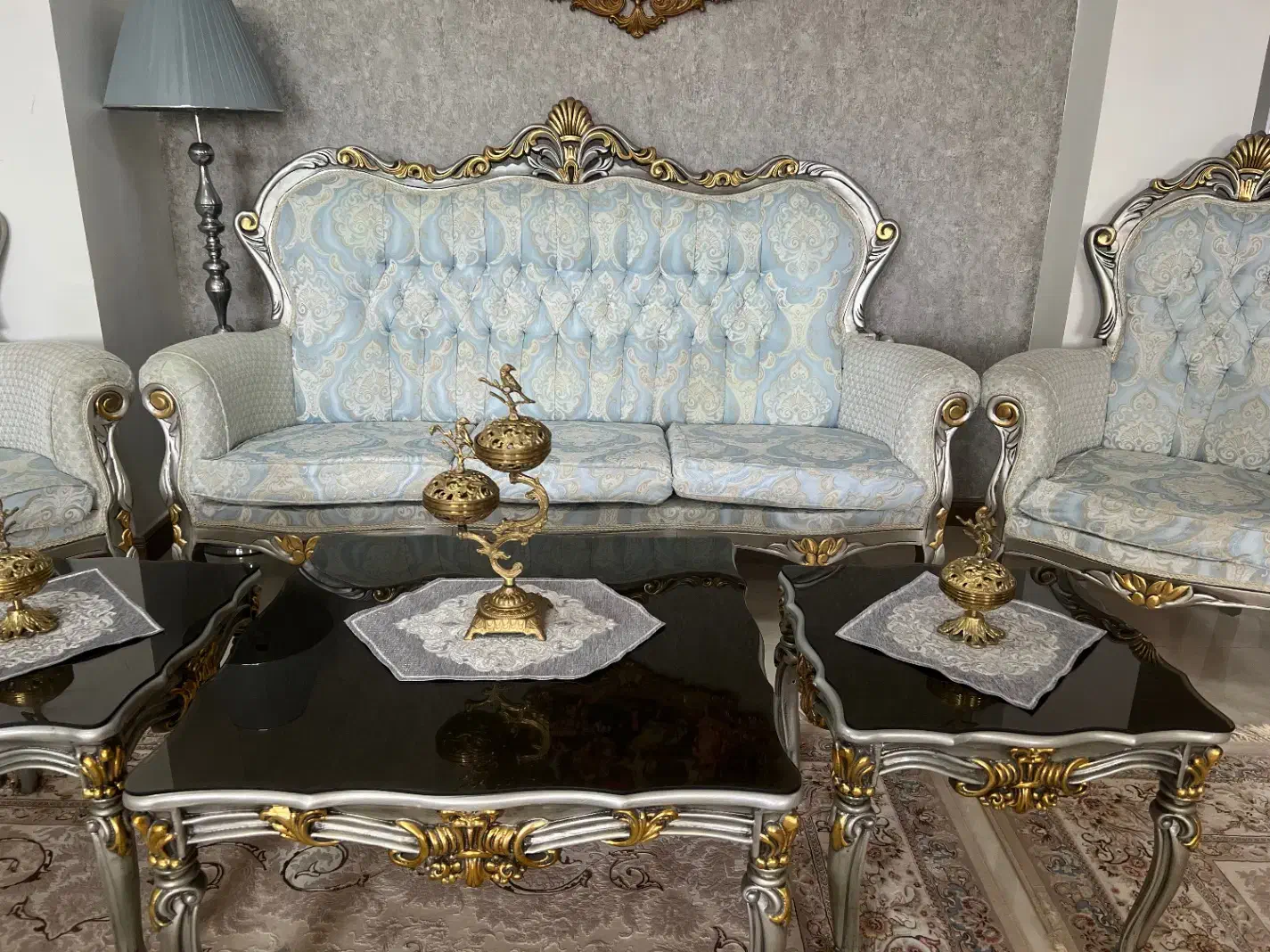 مبلمان استیل سلطنتی|مبلمان خانگی و میز عسلی|عباس‌آباد, |دیوار