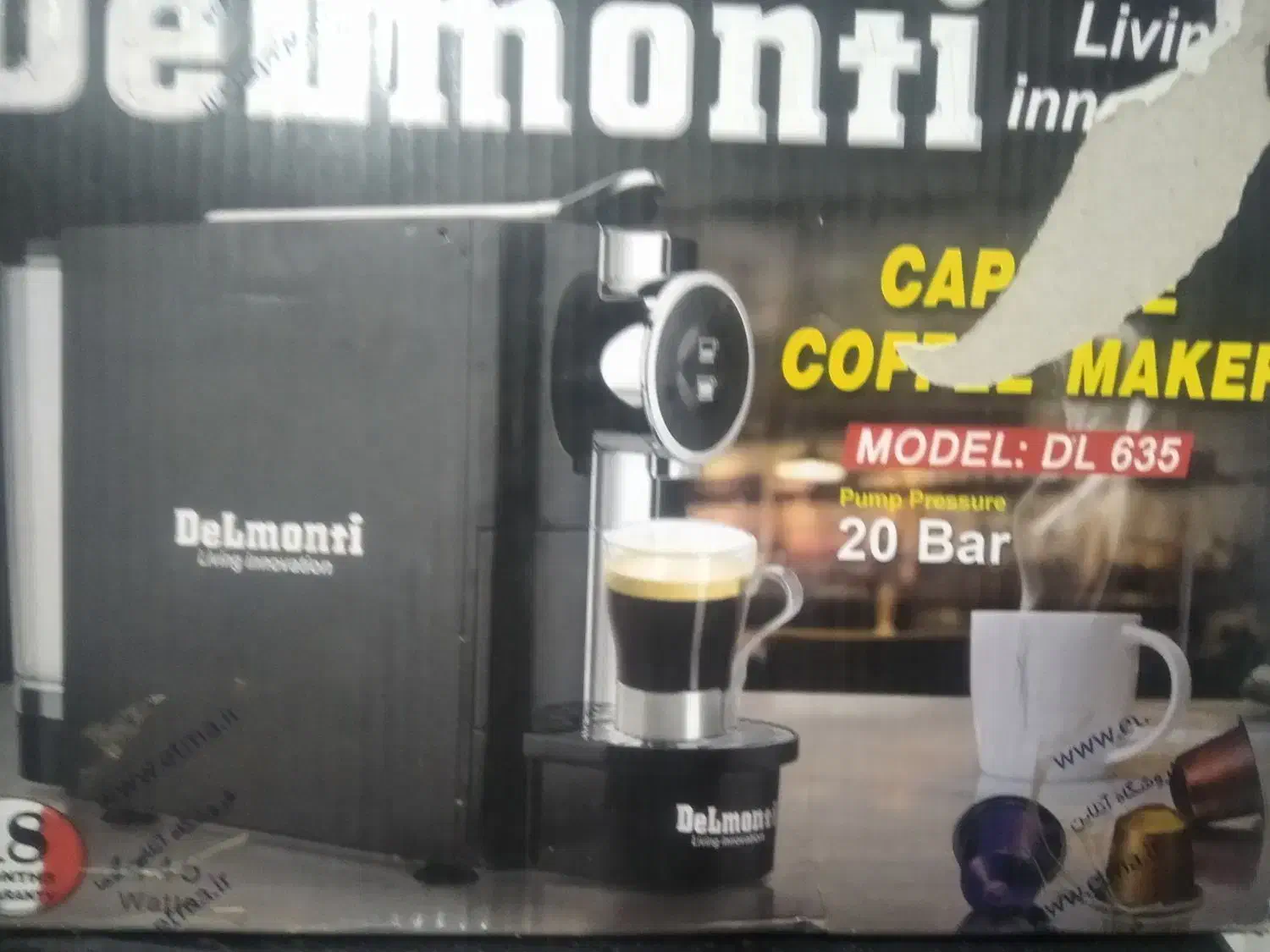 قهوه ساز کپسولی دلمونتی مدل 625|سماور، چای‌ساز، قهوه‌ساز|خاش, |دیوار