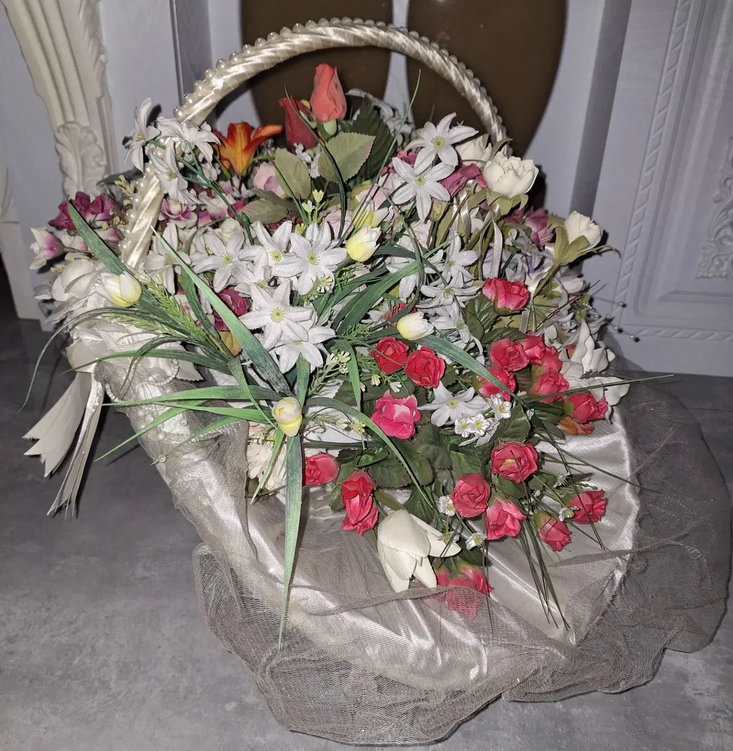 سبد گل مصنوعی لاکچری|گل مصنوعی|اندیشه, اندیشه فاز ۴|دیوار