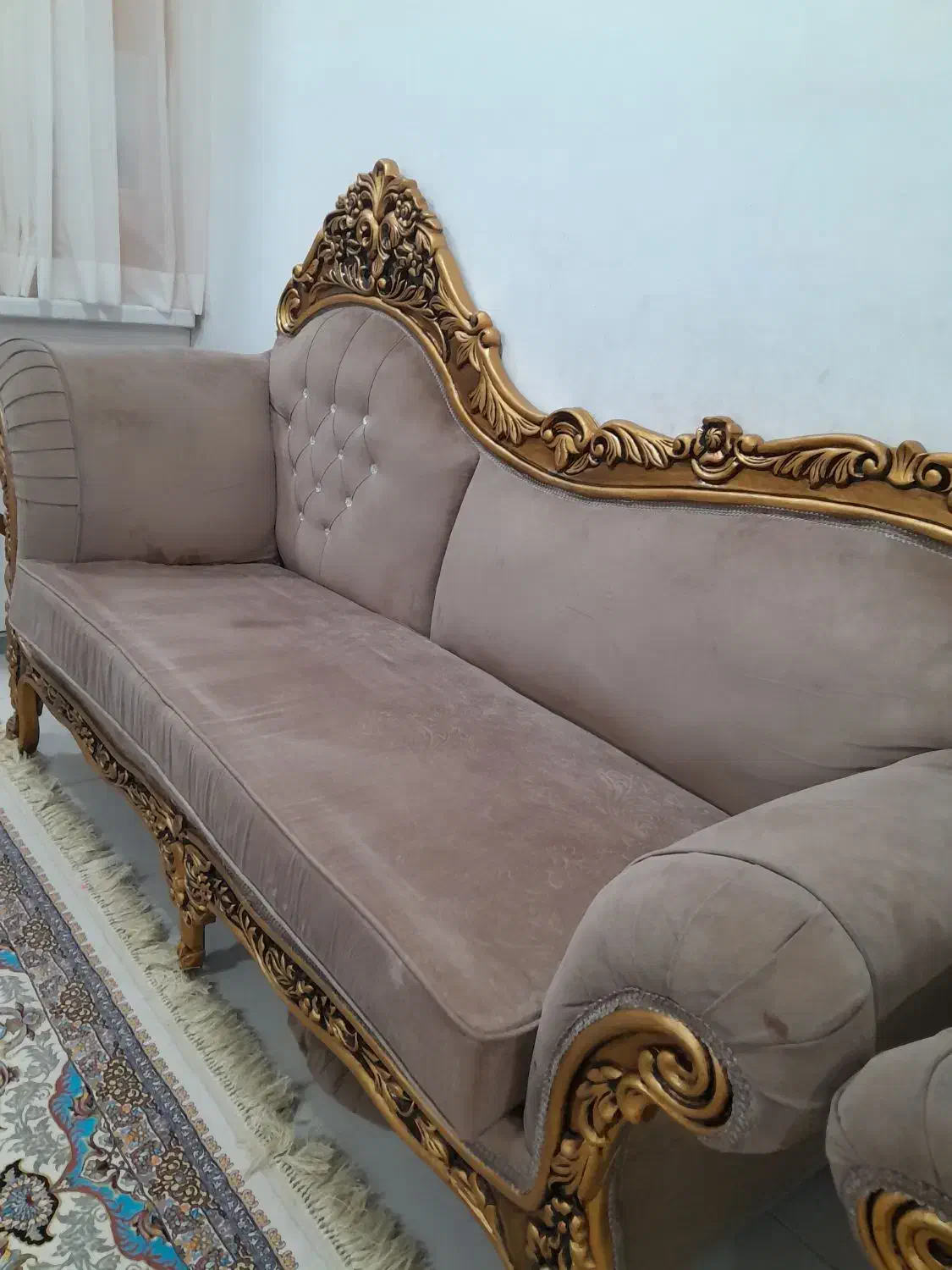 مبل سلطنتی هشت نفره در حد نو|مبلمان خانگی و میز عسلی|اهواز, کوی بشارت|دیوار