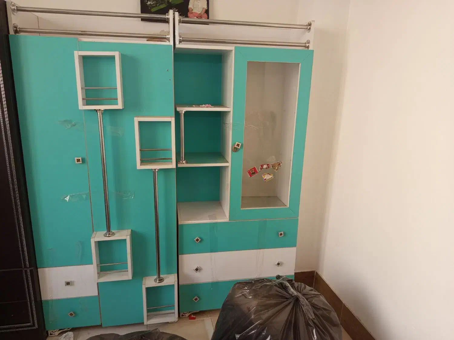 کمد کودک با تخت|تخت و صندلی بچه|اقبالیه, |دیوار