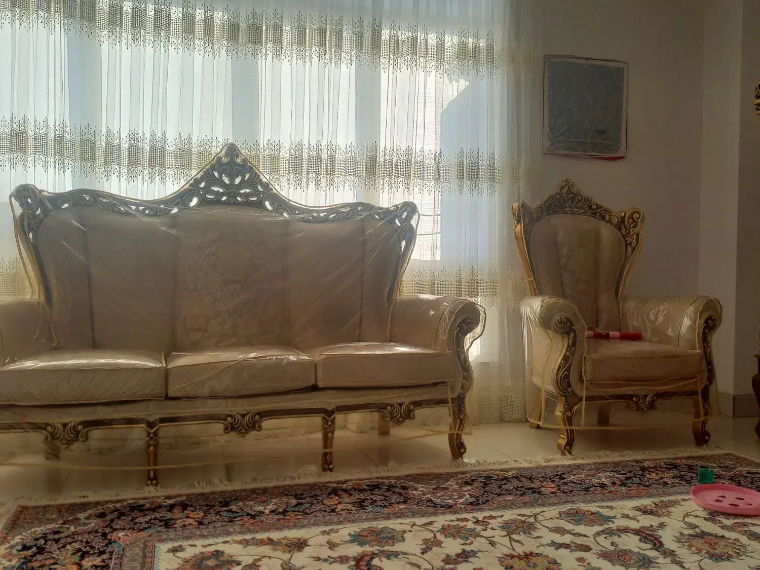 فروش مبل سلطنتی ۹نفره|مبلمان خانگی و میز عسلی|شهر بابک, |دیوار