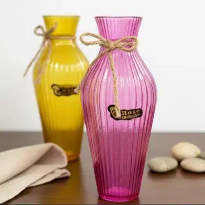 گلدان شیشه ای رنگی حراج|گل و گیاه طبیعی|بندرعباس, |دیوار