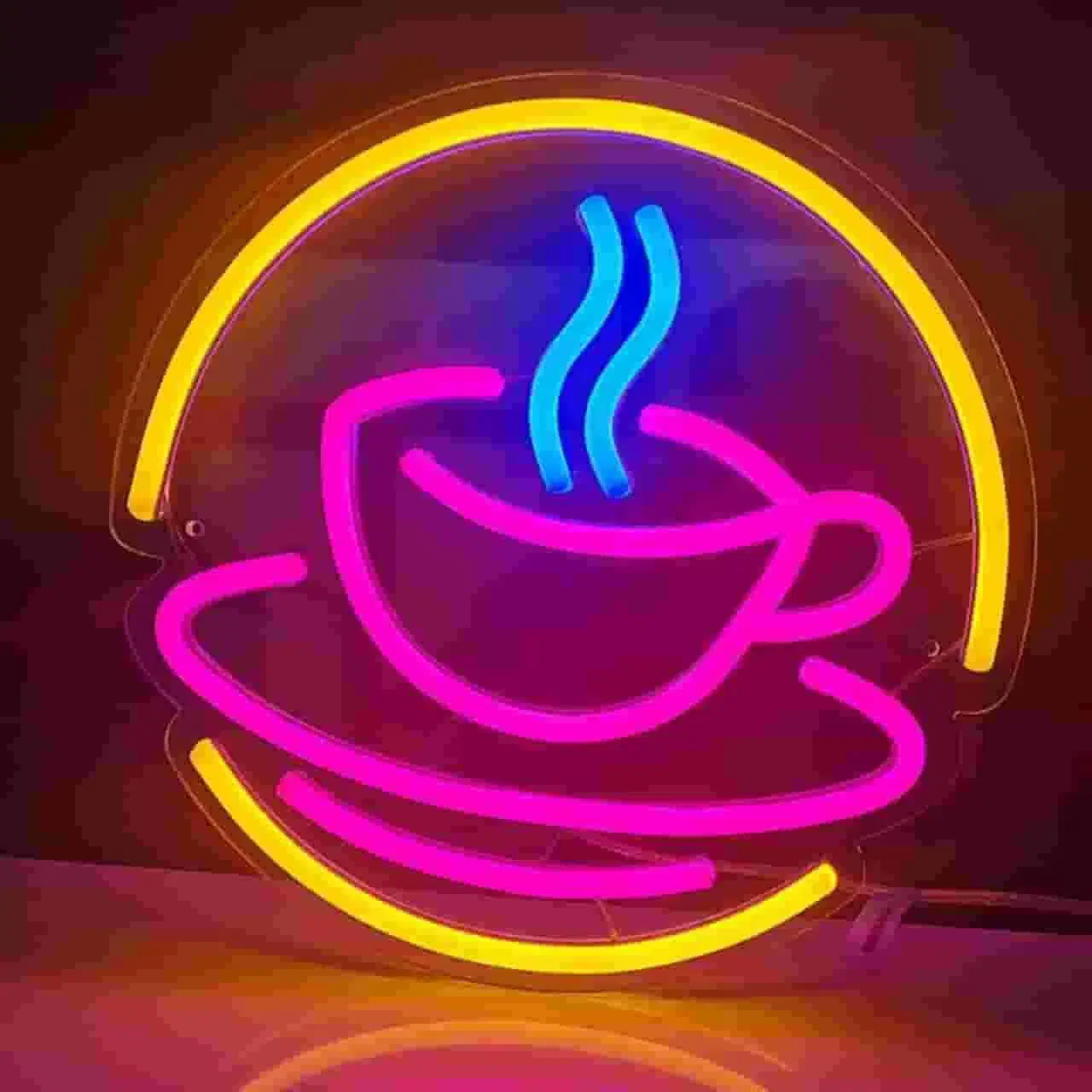 ساخت تابلو نئون سفارشی نئون اسم لوگو مغازه و اتاق|ریسه و چراغ تزئینی|اردکان, |دیوار