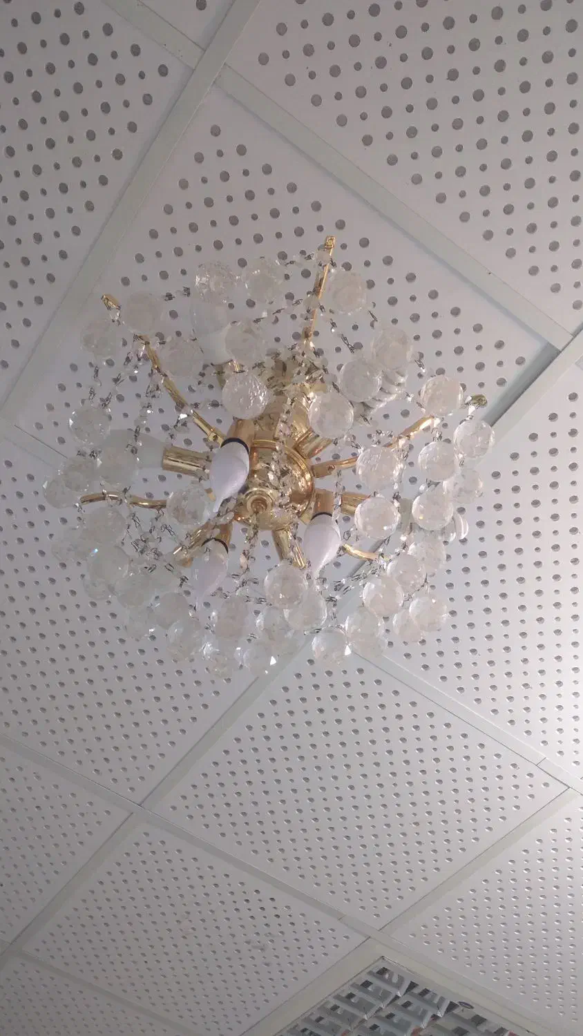 لوسترالماسی|لوستر و چراغ آویز|تربت‌حیدریه, باغ سلطانی|دیوار