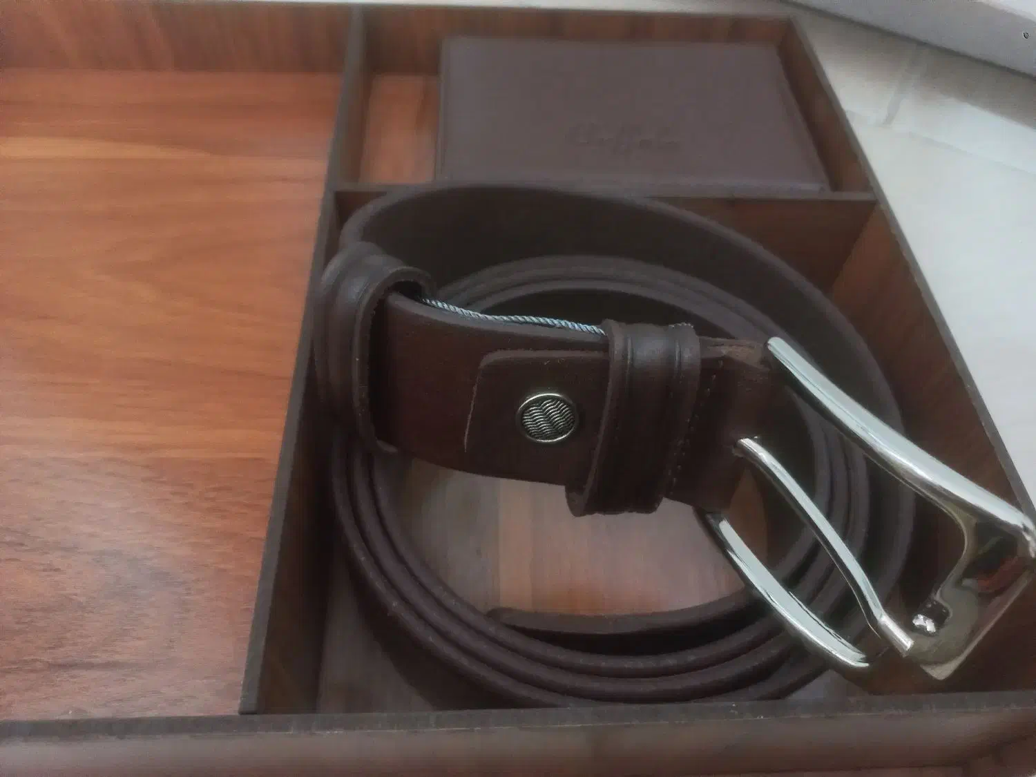 ست کیف و کمربند چرم طبیعی بوفالو|کیف، کفش، کمربند|اصفهان, شاه پسند|دیوار